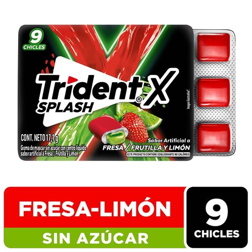 Goma Mascar Trident Spla Fresa 17 1 Gr