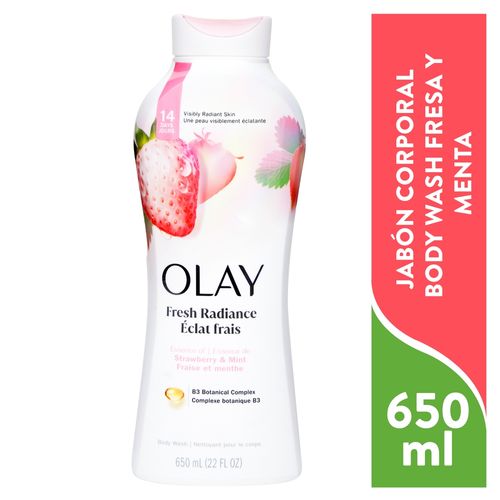Gel de baño Olay Fresh Outlast con aroma a fresa blanca & menta de 22 fl oz