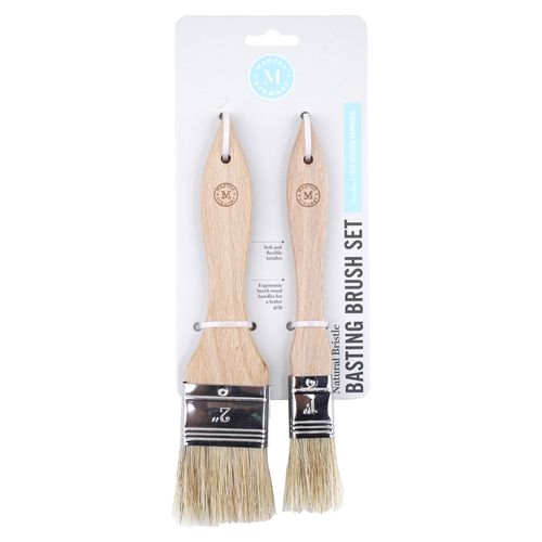 Set Martha Stewart brochas de madera - 2 Pzas