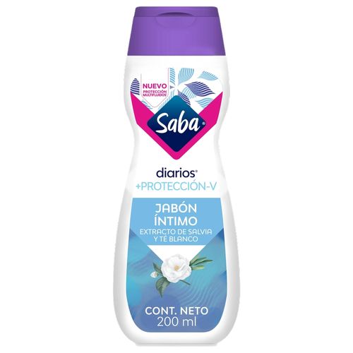 Jabón Íntimo Saba, Salvia y Té Blanco -200ml