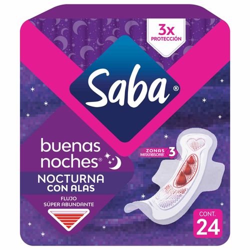 Toalla Saba Extra Larga Con Alas 24 unidades