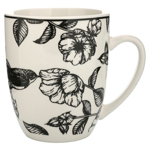 Vajillas Mainstays Ms Taza De Porcelana 12onz Color Negro