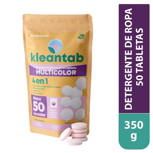 Deterg Ropa Kleantab Multi 50tabs 350gr