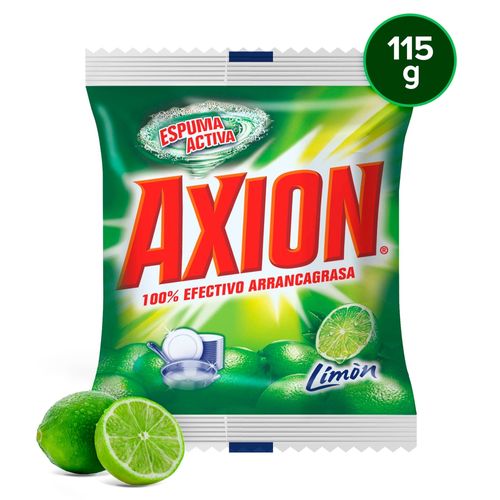 Lavaplatos Jabón Axion Limón Disco Arrancagrasa - 115 g