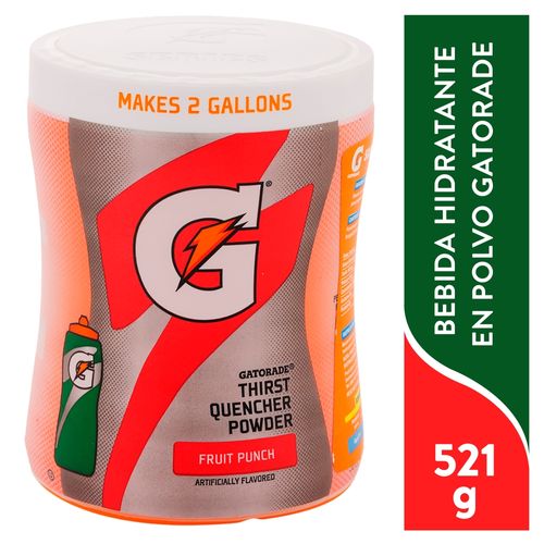 Hidratante Gatorade en polvo sabor fruit punch  - 521 g