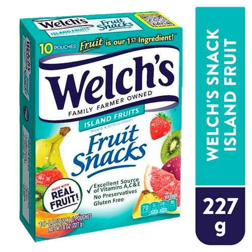 Snack Welch´s island fruits 10 uds - 227 g