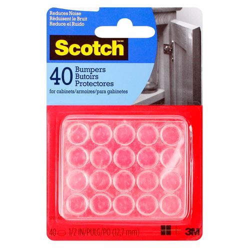Tope Goma Scotch Protector Para Puertas - 40 Uds