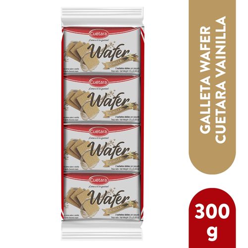 Galleta Wafer Cuétara Sorbeto Sabor Vainilla 12Uds - 300g