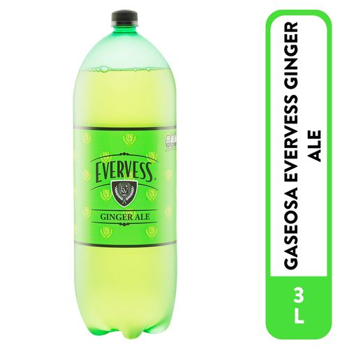 Refresco Evervess ginger ale - 3 L