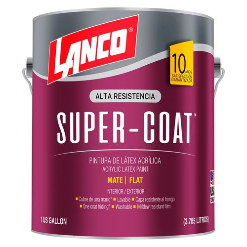 Pintura Lanco super coat mate tinte - 1 gal
