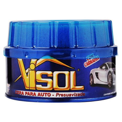 Cera Visol para auto con carnauba azul - 240 ml
