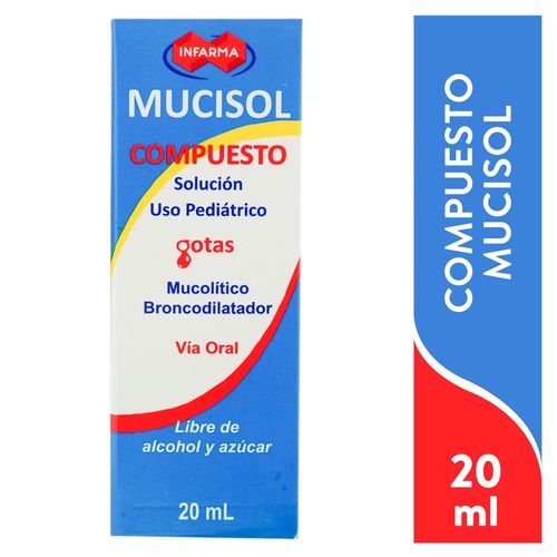 Gotas Antitusivo Mucisol Compuesto -20 ml
