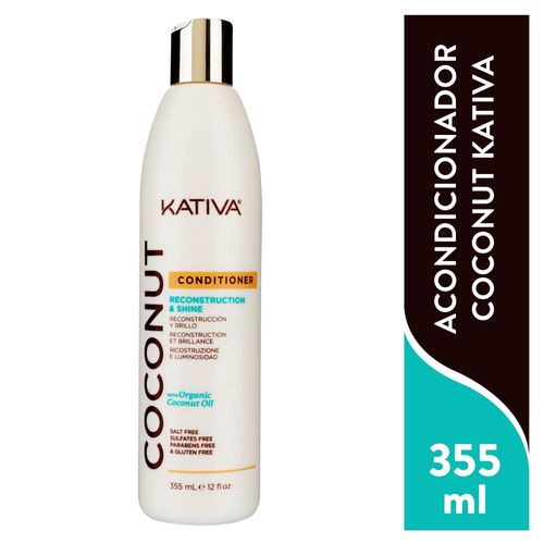 Acondicionador Kativa coco oil marula - 355 ml