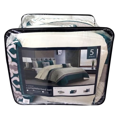 Edredón Hotel Style Bordado Queen - 5 Pzas