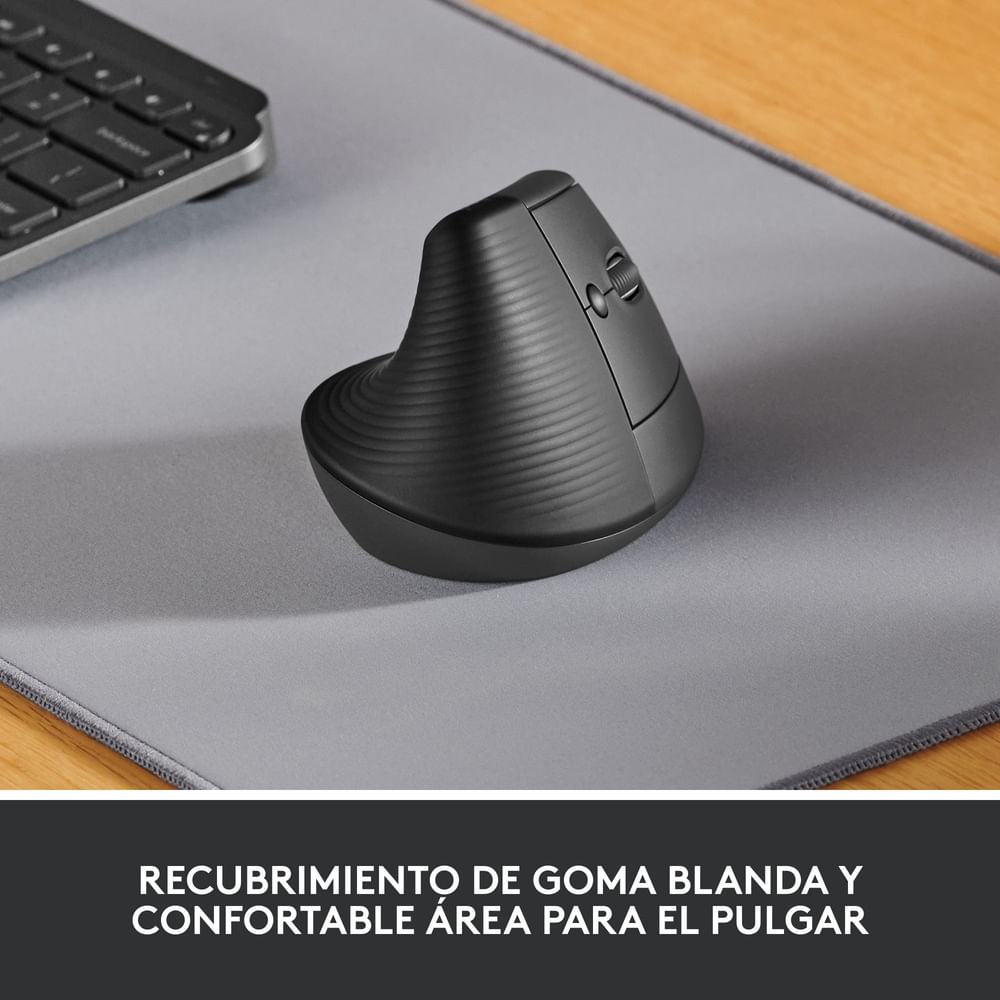 Mouse ergonómico vertical Logitech Lift Grafito - Walmart | Costa Rica