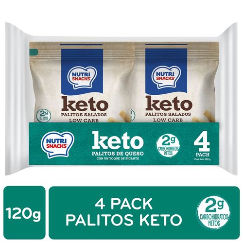Palito Nutrisnacks Keto 4 Pack - 120 g