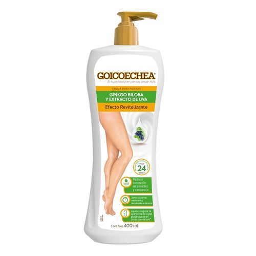 Crema Goicoechea Ginkgo Biloba y Extracto de Uva Efecto Anti-Oxidante - 400 ml