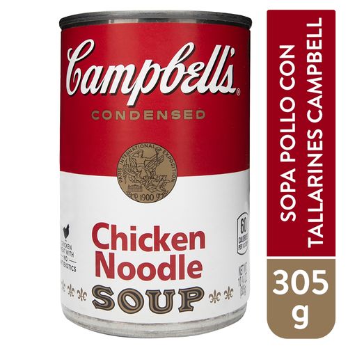 Sopa Campbell de pollo con tallarines - 305 g