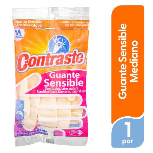 Guantes El Contraste Sensible Mediano - 1 Par