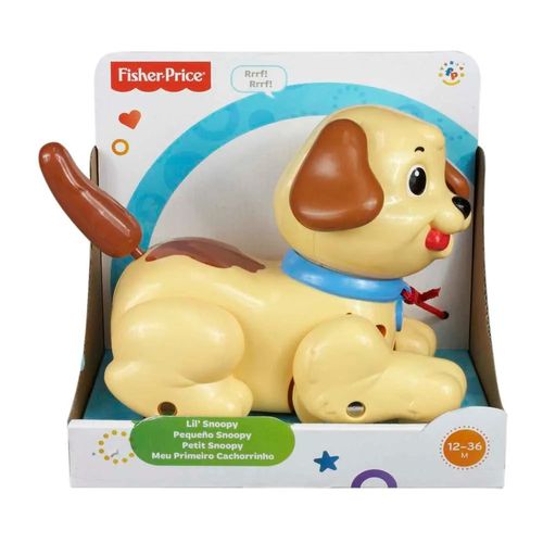 Perrito de Juguete Fisher-Price Pequeño Snoopy con Movimiento y Sonido Para Bebés de 1 Año en Adelante