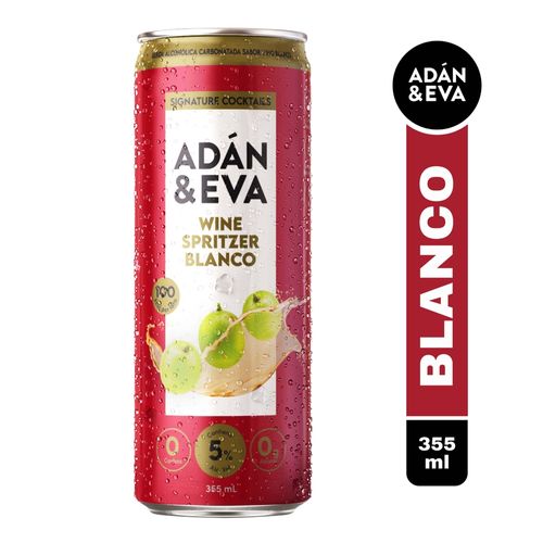 Bebida Adán y Eva Wine Spritz Blanco - 355 ml