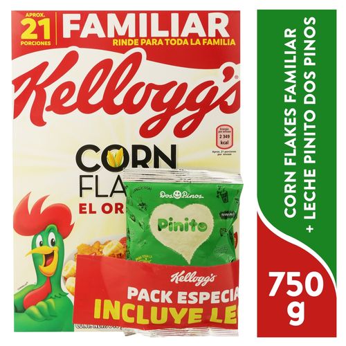 Cereal Dulce Kelloggs Cereal Kellogg Corn Fla +leche 640 g