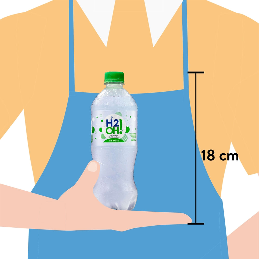Comprar Limonda H2OH Carbonatado Sabor Limón - 600ml | Walmart