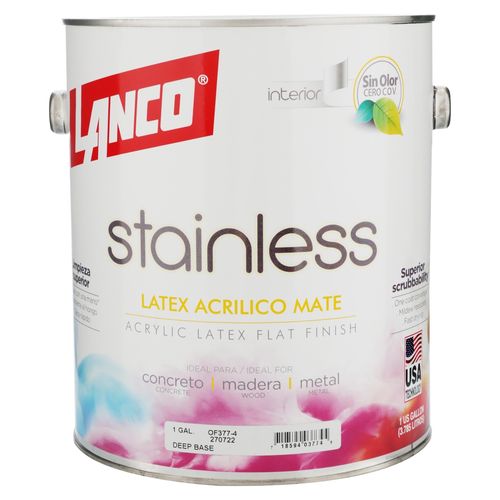 Pintura Acrílica Lanco sin olor -Galón