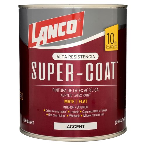 Pintura Lanco super coat mate accent - 1 gal