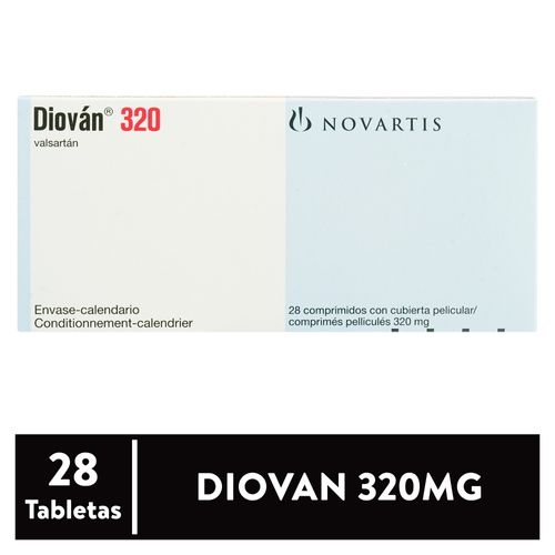 Diovan Novartis 320 Mg X 28 Tablletas
