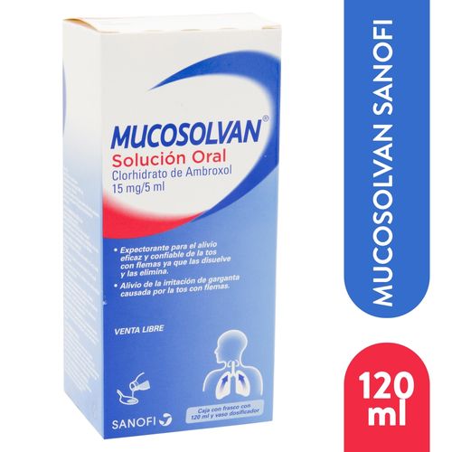 Mucosolv Sanofi Chc 15 Mg/5 ml - 120 ml