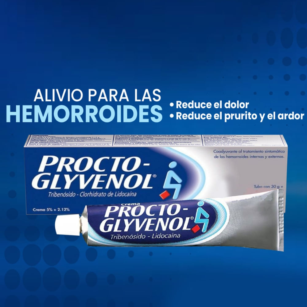 Crema Procto Glyvenol tratamiento local para hemorroides - 30 g ...