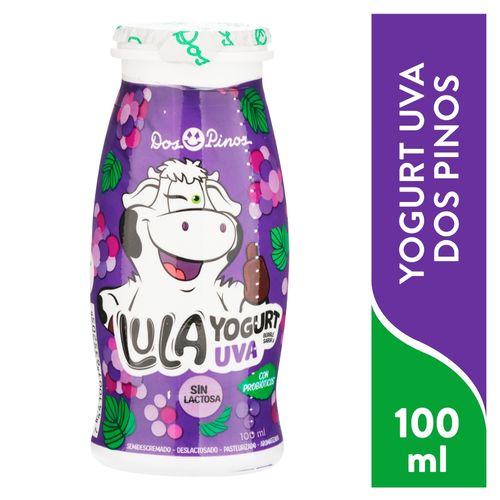Yogurt lula Dos pinos sabor uva - 100 ml