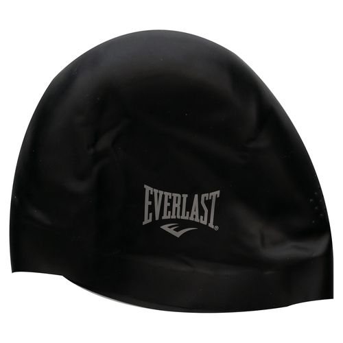 Gorra De Natación Everlast De Silicón Para Cabello Largo Negro