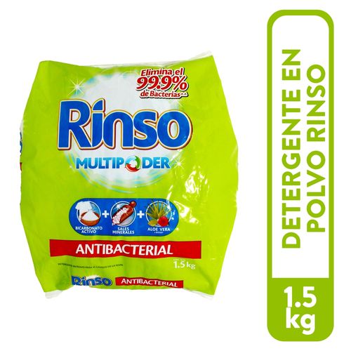 Detergente en polvo Rinso multipoder antibacterial - 1.5 kg