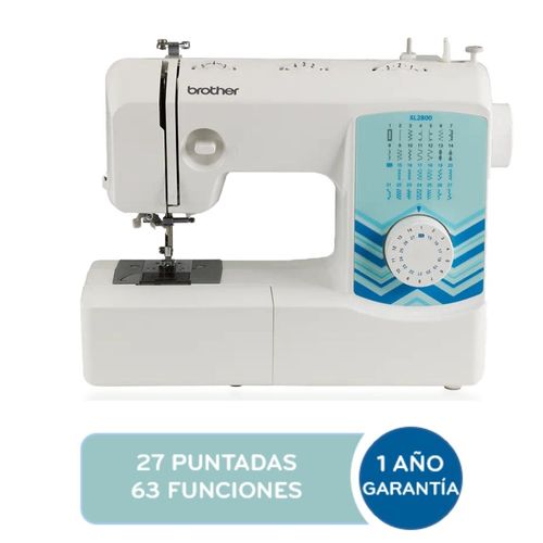 Máquina de coser Brother 27 puntadas color blanco Xl2800
