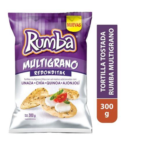 Tortillas tostadas Rumba multigrano redonditas - 300 g