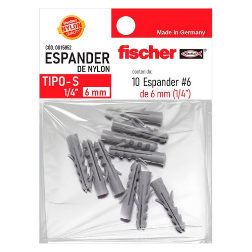 Espander Fischer 6 mm un cuarto pulgadas