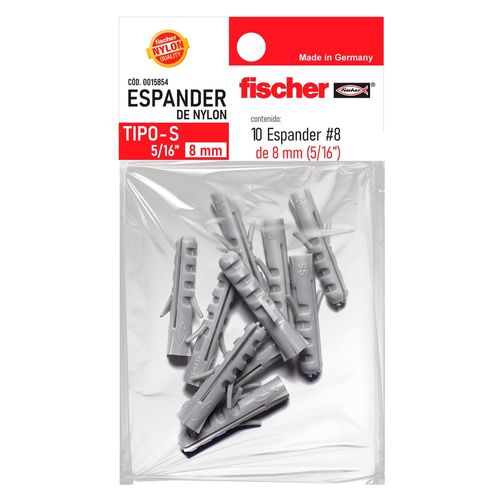Espander Fischer 8 mm un cuarto pulgadas