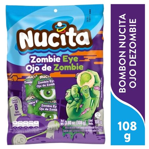 Bombón nucita ojo de zombie 8 Uds - 108 g