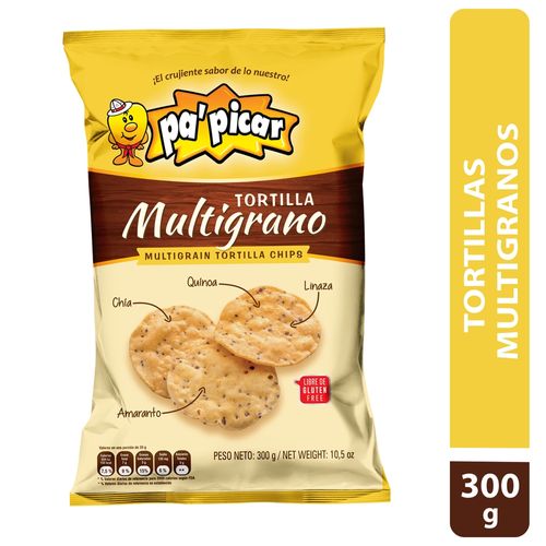 Tortilla pa'picar Multigrano Chía Quinoa Linaza Amaranto - 300 g