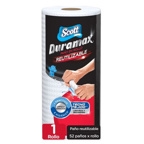 Toalla Reutilizable Scott Duramax 52 Hojas por Rollo - 1 Rollo