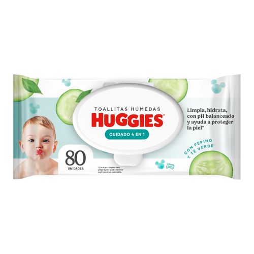 Toallas Húmedas Huggies One & Done - 80 Unidades