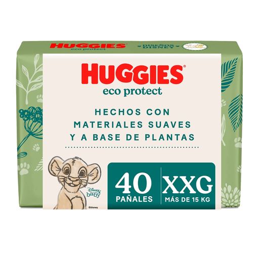 Pañales Huggies Eco Protect Etapa 5/XXG - 40 Unidades