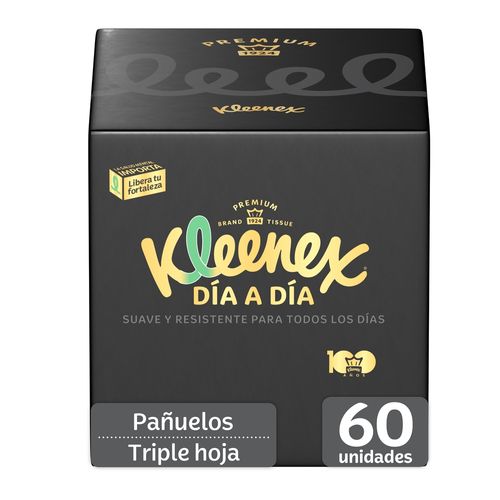 Pañuelos Faciales Kleenex Elegance - 60 Unidades