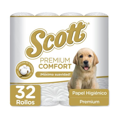 Papel Higiénico Scott Premium Comfort Triple Hoja - 32 Rollos