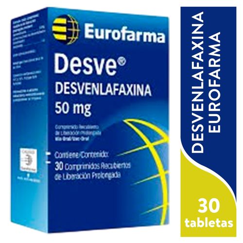 Devenlafaxina Eurofarma 50 mg caja 30 comprimidos - Precio indicado por caja
