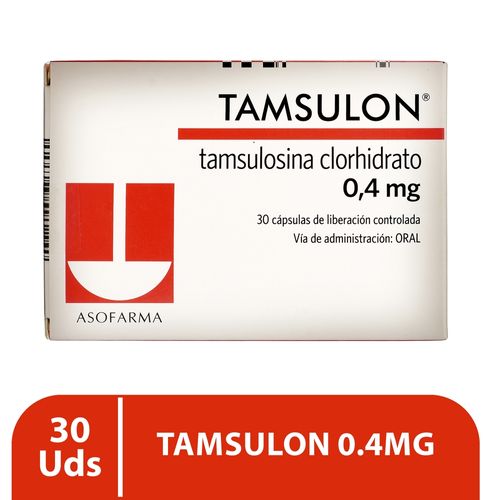 Tamsulon 0,4 mg caja 30 comprimidos - Precio indicado por caja