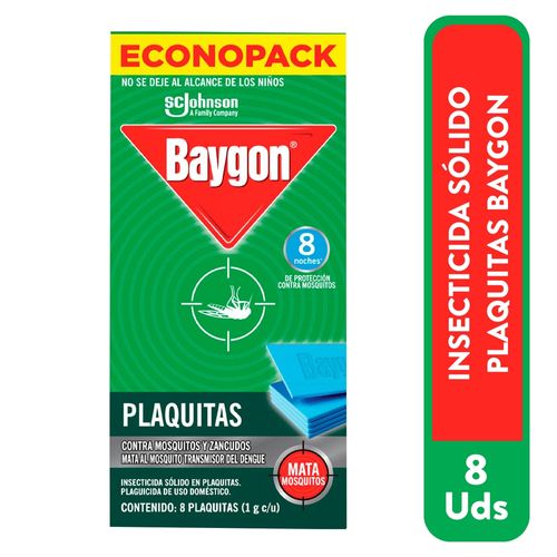 Insecticida  Baygon Plaquitas Repuesto - 8 Uds