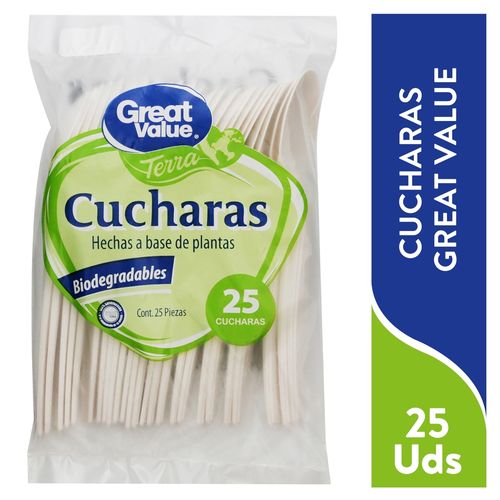 Cuchara Great Value Jumbo 25 unidades